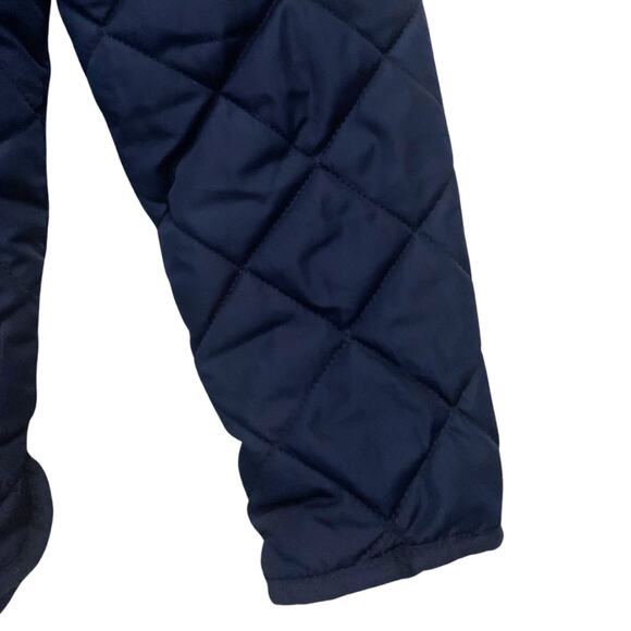 Navy Blue Quilted Puffer Hooded Barn Jacket Size XS Old Navy Lightweight Cozy - Picture 3 of 9